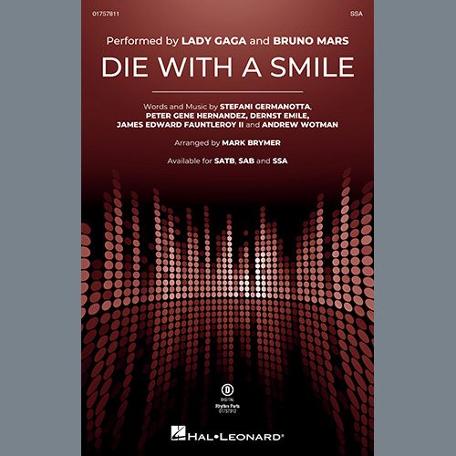 Produktbild zu: Die With A Smile (arr. Mark Brymer)