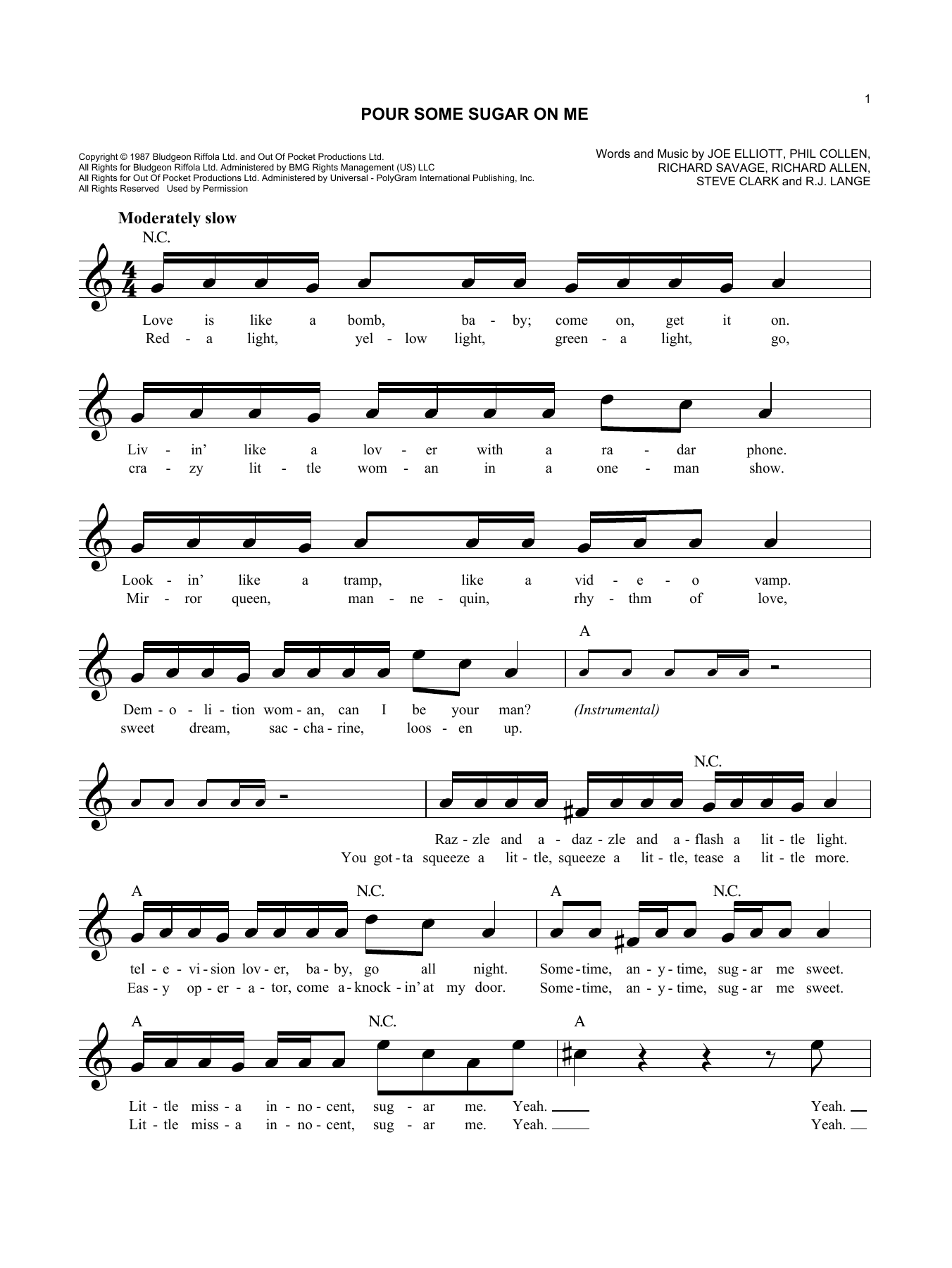 Produktbild zu: Pour Some Sugar On Me