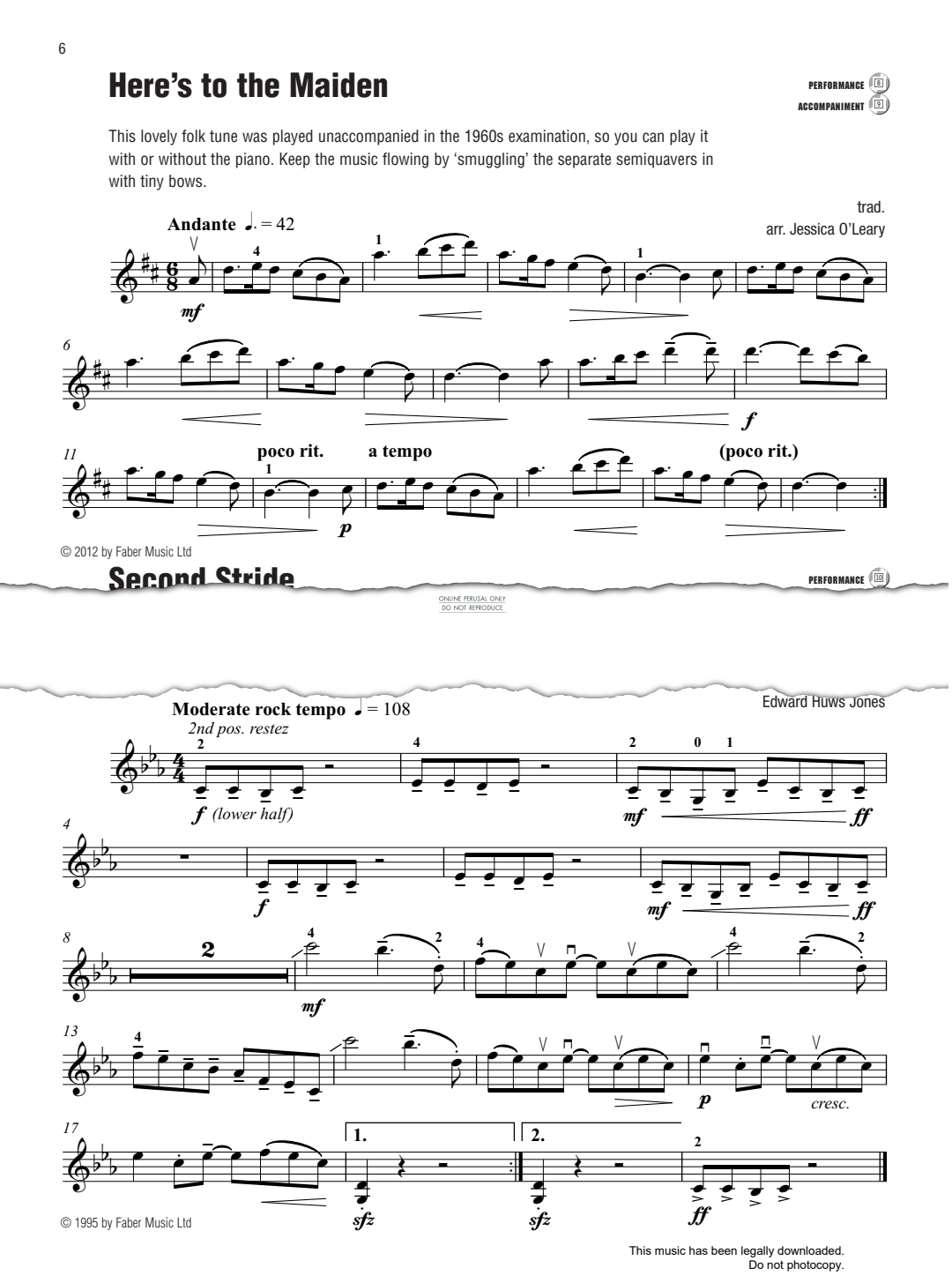 Produktgalerie: Seite 1 von 1 Here's To The Maiden, Traditional, Klavier, Violine