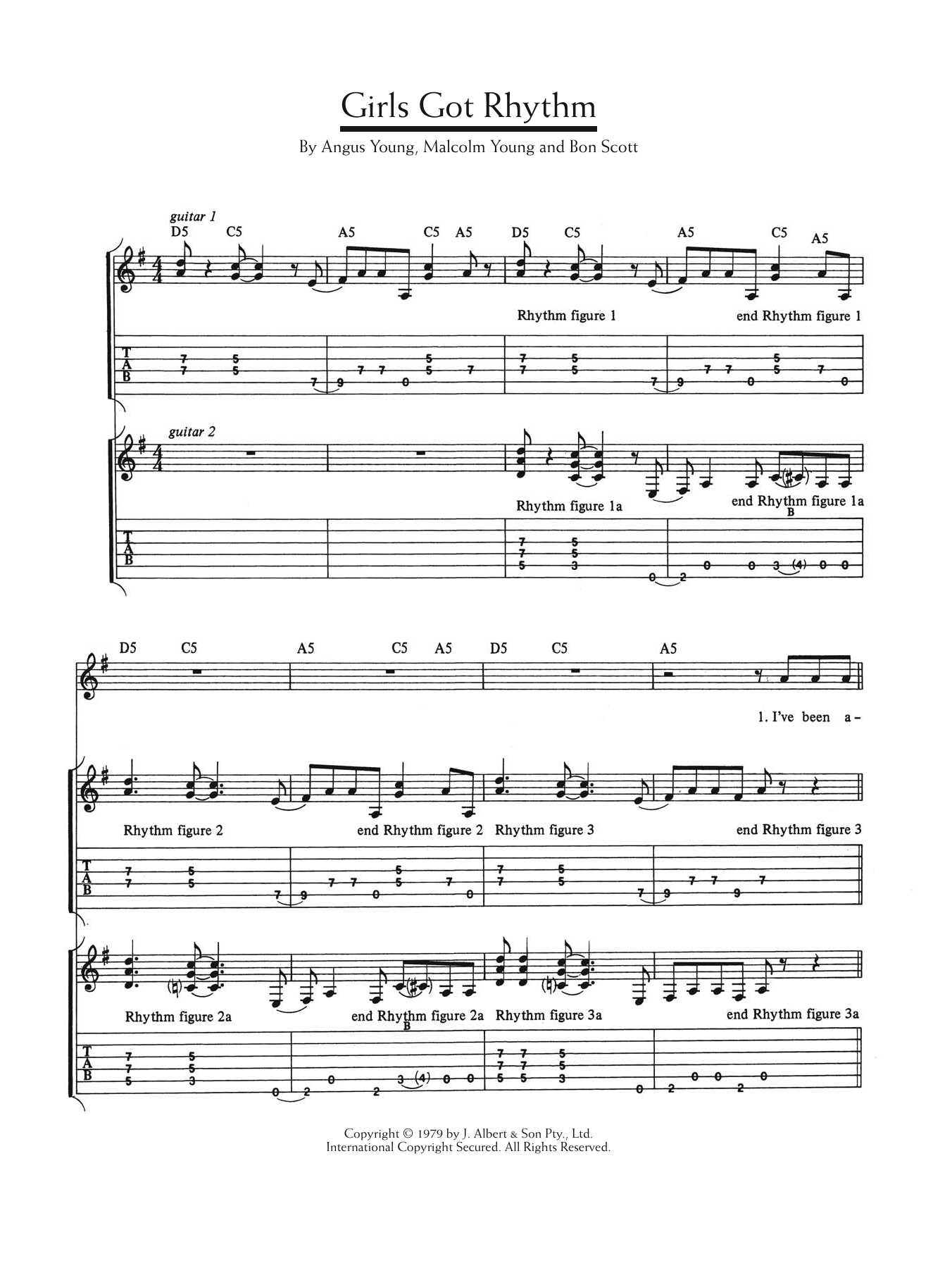 Produktgalerie: Seite 1 von 1 Girls Got Rhythm, AC/DC, Gitarre