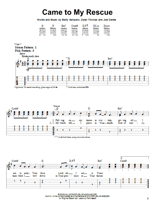 Product gallery: Page 1 of 1 Came To My Rescue, Hillsong United