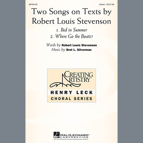 cover: Two Songs On Texts By Robert Louis Stevenson, Bret L. Silverman, Chor