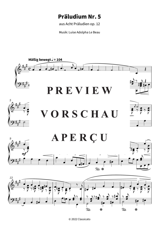 Product gallery: Page 4 of 5 Präludium Nr. 5 (Aus Acht Präludien op. 12) , , Piano Solo