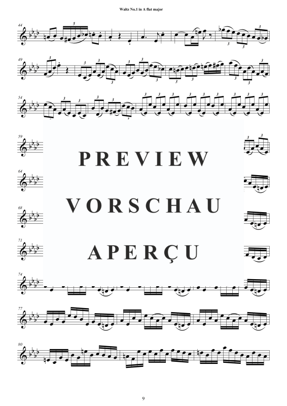 Product gallery: Page 10 of 11 Waltz No.1 in A flat major, , Violin and Piano