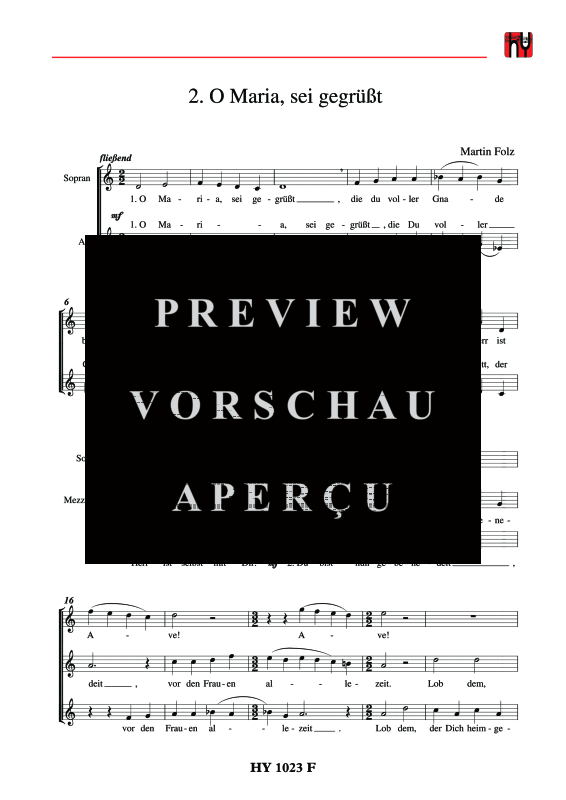 gallery: 3 Marianische Chorlieder, , (Frauenchor SSA)
