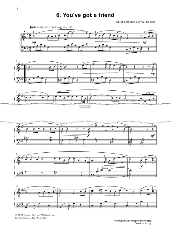 Product gallery: Page 1 of 1 You've Got A Friend, Carole King