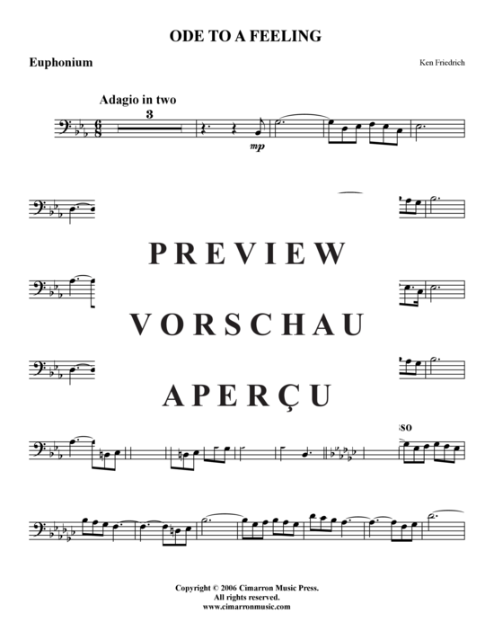 Product gallery: Page 8 of 11 Ode to a Feeling , , (baritone/pos + piano)