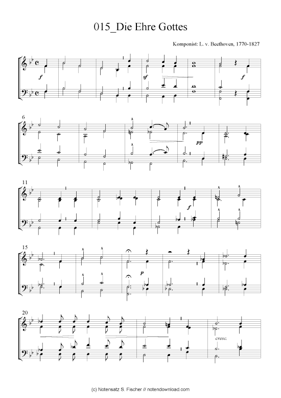 Produktbild zu: Die Ehre Gottes L. v. Beethoven, 1770-1827