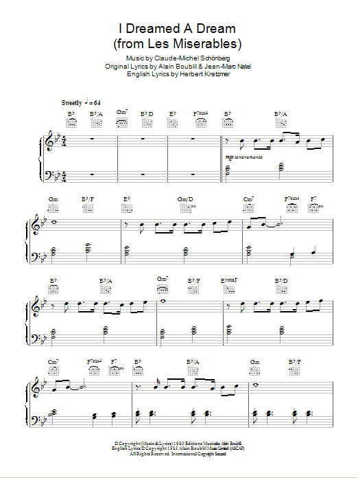 Produktbild zu: I Dreamed A Dream (from Les Miserables)