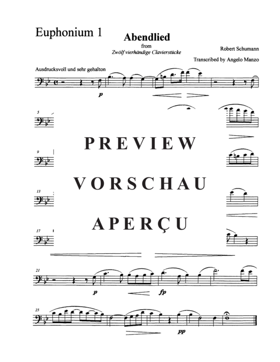 Produktgalerie: Seite 6 von 11 Abendlied , , (Tuba Ensemble EEETTT)