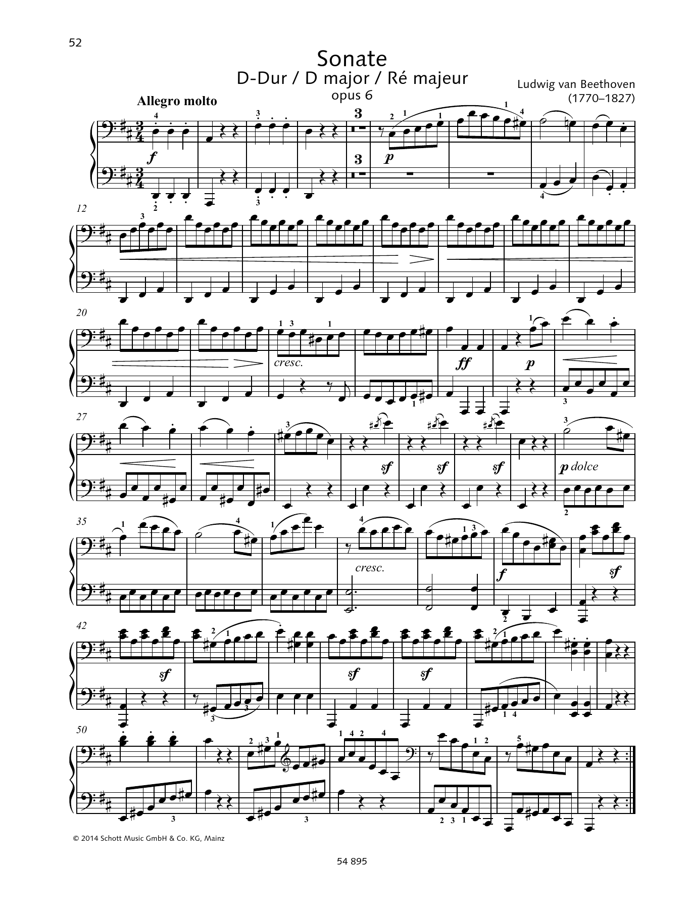 Product picture to: Sonata D Major
