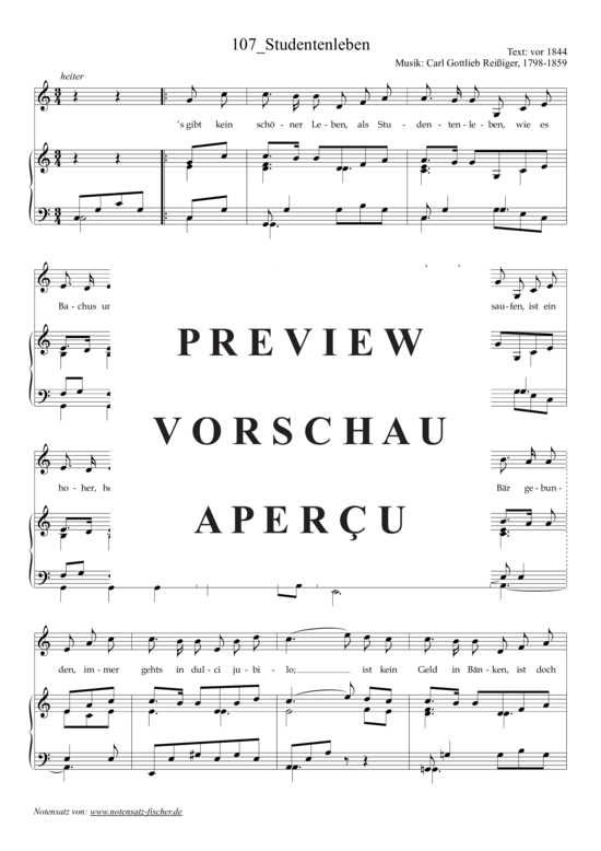 Product gallery: Page 2 of 3 Studentenleben , , (voice + piano)