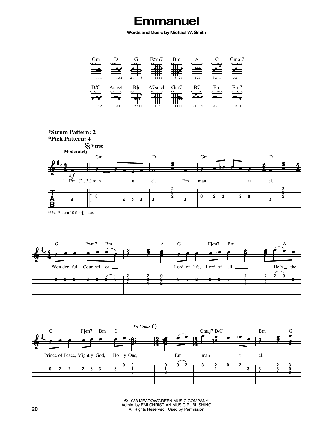 Produktgalerie: Seite 1 von 1 Emmanuel, Michael W. Smith, Gitarre