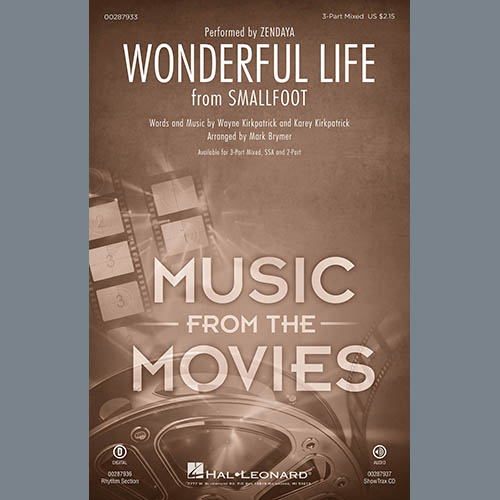 cover: Wonderful Life (from Smallfoot) (arr. Mark Brymer), Zendaya