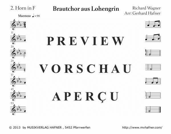 gallery: Brautchor aus Lohengrin, , (Blechbläser Ensemble)