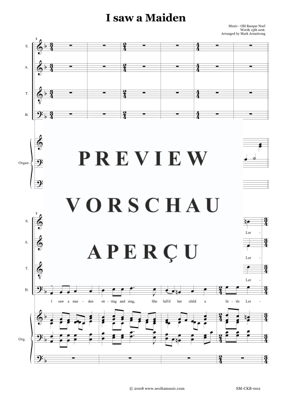 Produktgalerie: Seite 4 von 11 I saw a maiden, , Gemischter Chor und Orgel