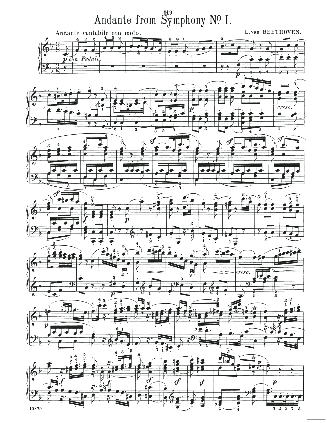 Produktbild zu: Symphony No. 1, Andante, Second Movement