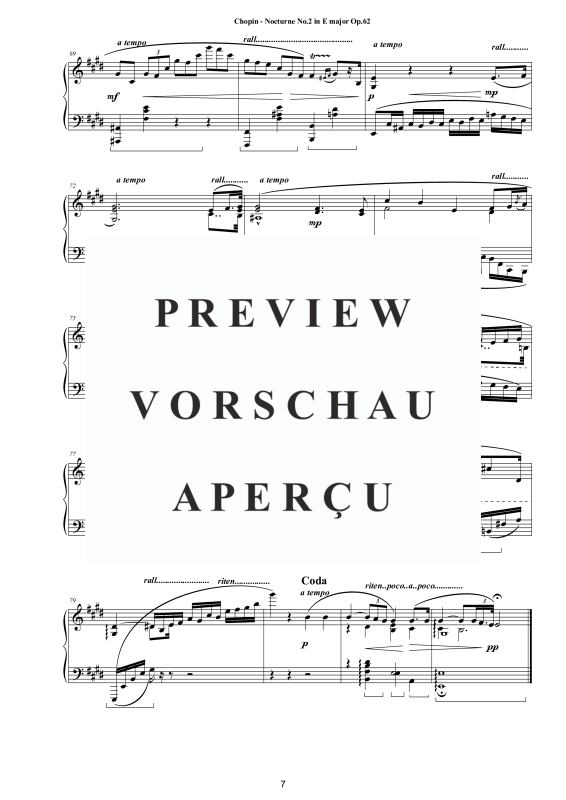 Product gallery: Page 8 of 9 Nocturne No. 2 in E major Op. 62, , Solo Piano