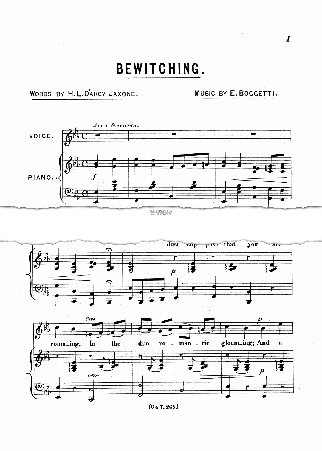 Produktgalerie: Seite 1 von 1 Bewitching, E. Boggetti, Gesang, Klavier