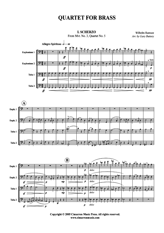 gallery: Quartet for Brass , , (Tuba Quartett: 2x Bariton, 2xTuba)
