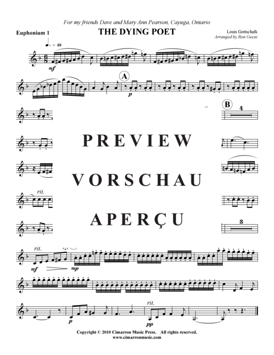 Product gallery: Page 5 of 9 The Dying Poet , , (Tuba Quartet: 2x Baritone, 2xTuba)