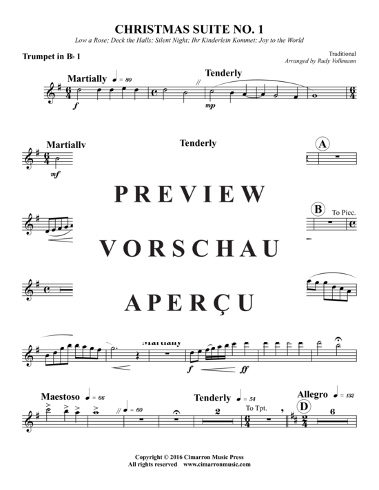 Produktgalerie: Seite 12 von 21 Christmas Suite No. 1 , , (Blechbläserquintett)