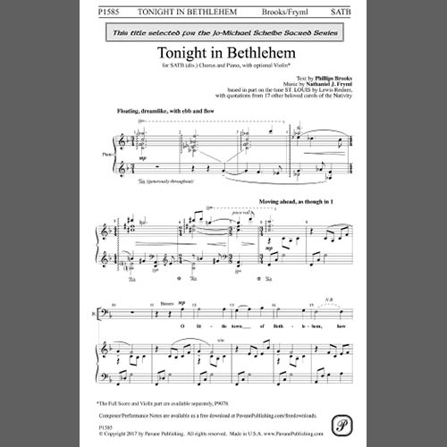cover: Tonight In Bethlehem, Nathaniel J. Fryml