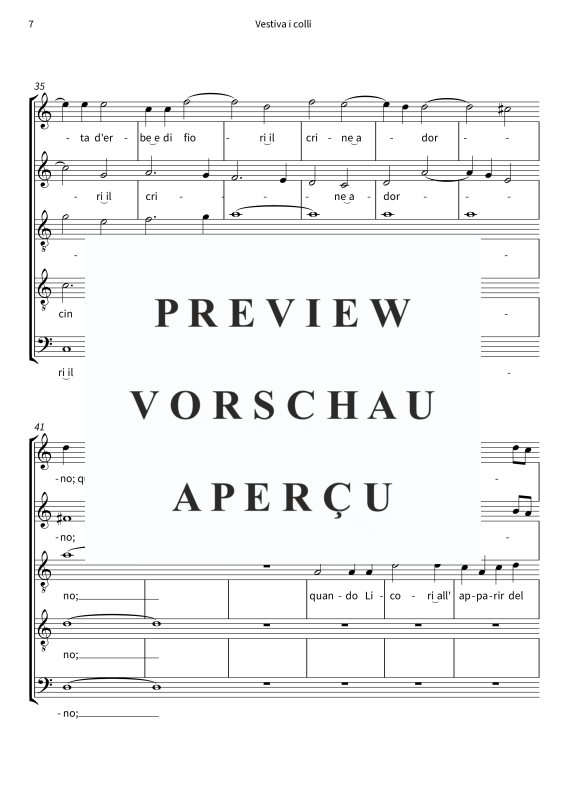 gallery: Vestiva i colli - A masterful madrigal of the Renaissance, , Gemischter Chor/Ensemble 5-stimmig CATQB