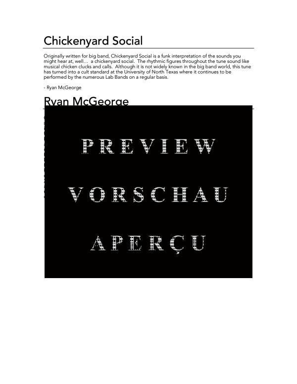 Product gallery: Page 4 of 11 Chickenyard Social, , (Tuba Quartet EETT Rhythm Section)