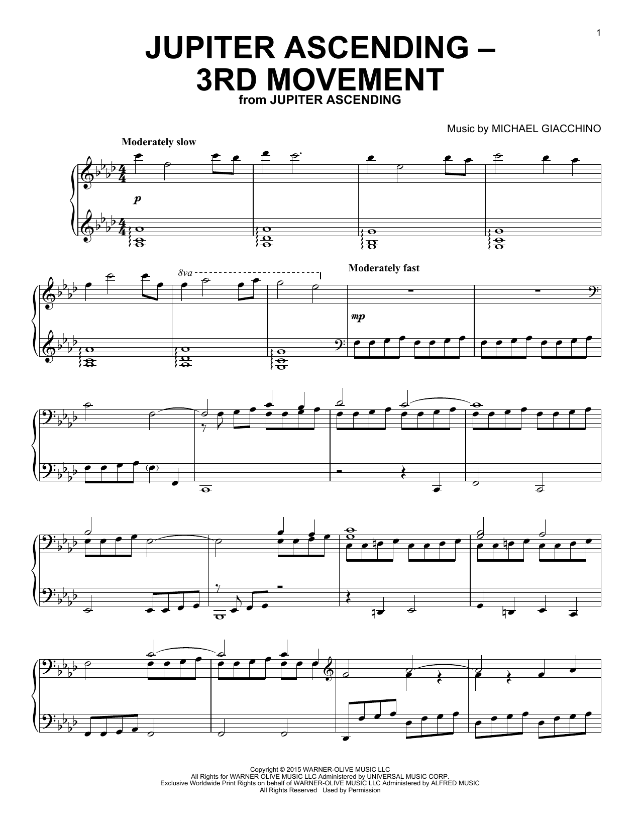 Produktbild zu: Jupiter Ascending - 3rd Movement (from Jupiter Ascending)