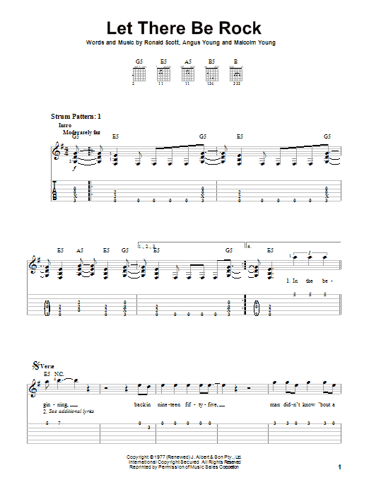 Produktgalerie: Seite 1 von 1 Let There Be Rock, AC/DC, Gitarre