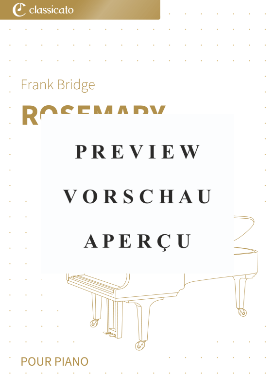 Produktgalerie: Seite 2 von 5 Rosemary - (H.68) Version simplifiée en sol majeur - délicate, chaleureuse et nostalgique, , Klavier Solo