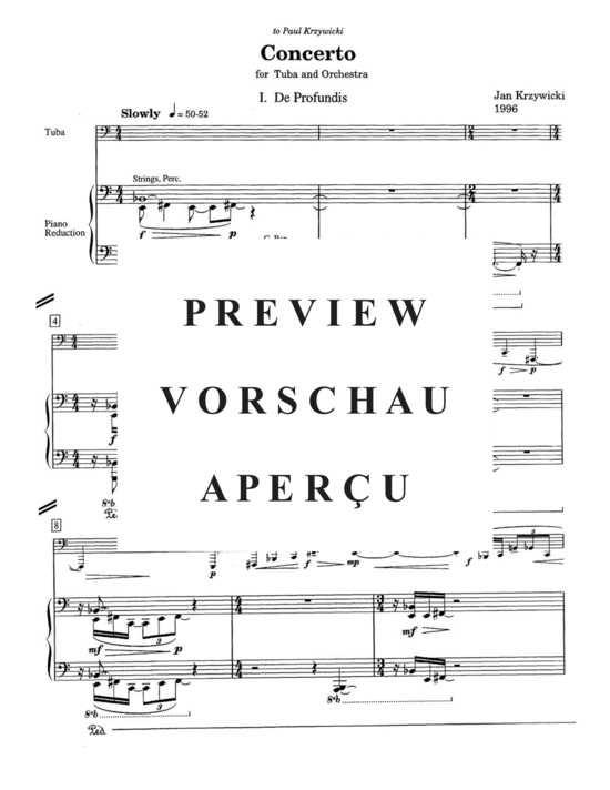Produktgalerie: Seite 5 von 21 Concerto (Piano Reduction) , , Tuba und Klavier