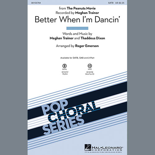 cover: Better When I'm Dancin', Roger Emerson