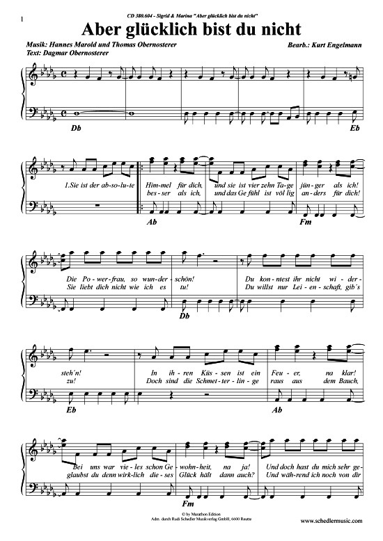 Produktbild zu: Aber glücklich bist du nicht Sigrid und Marina