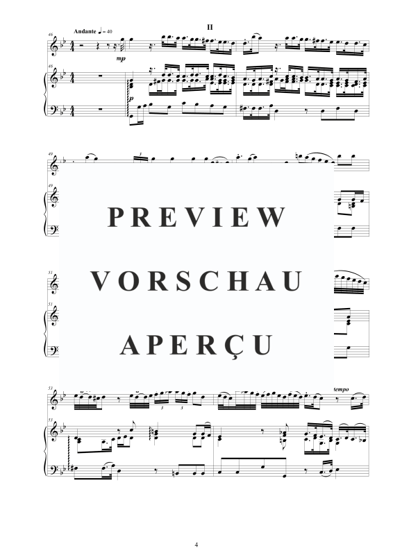 Produktgalerie: Seite 5 von 11 Flöten Sonate in B-Dur, , Flöte und Cembalo