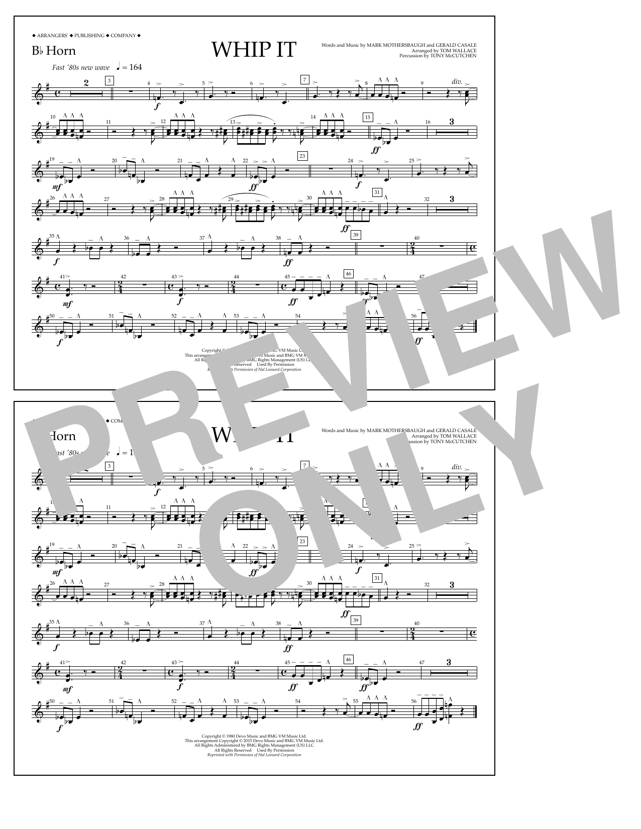 Produktbild zu: Whip It - Bb Horn