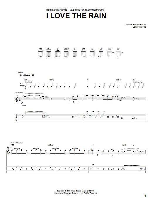 Product gallery: Page 1 of 1 I Love The Rain, Lenny Kravitz