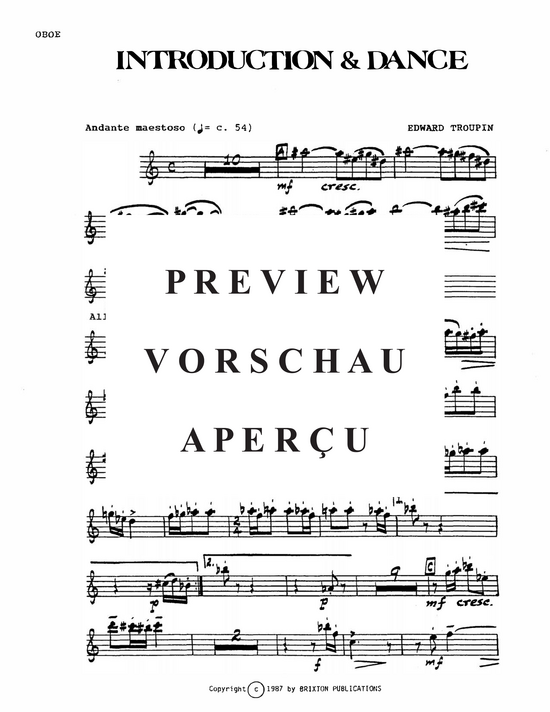 Produktgalerie: Seite 16 von 21 Introduction and Dance , , (Flöte, Oboe, Klarinette, Horn und Fagott)