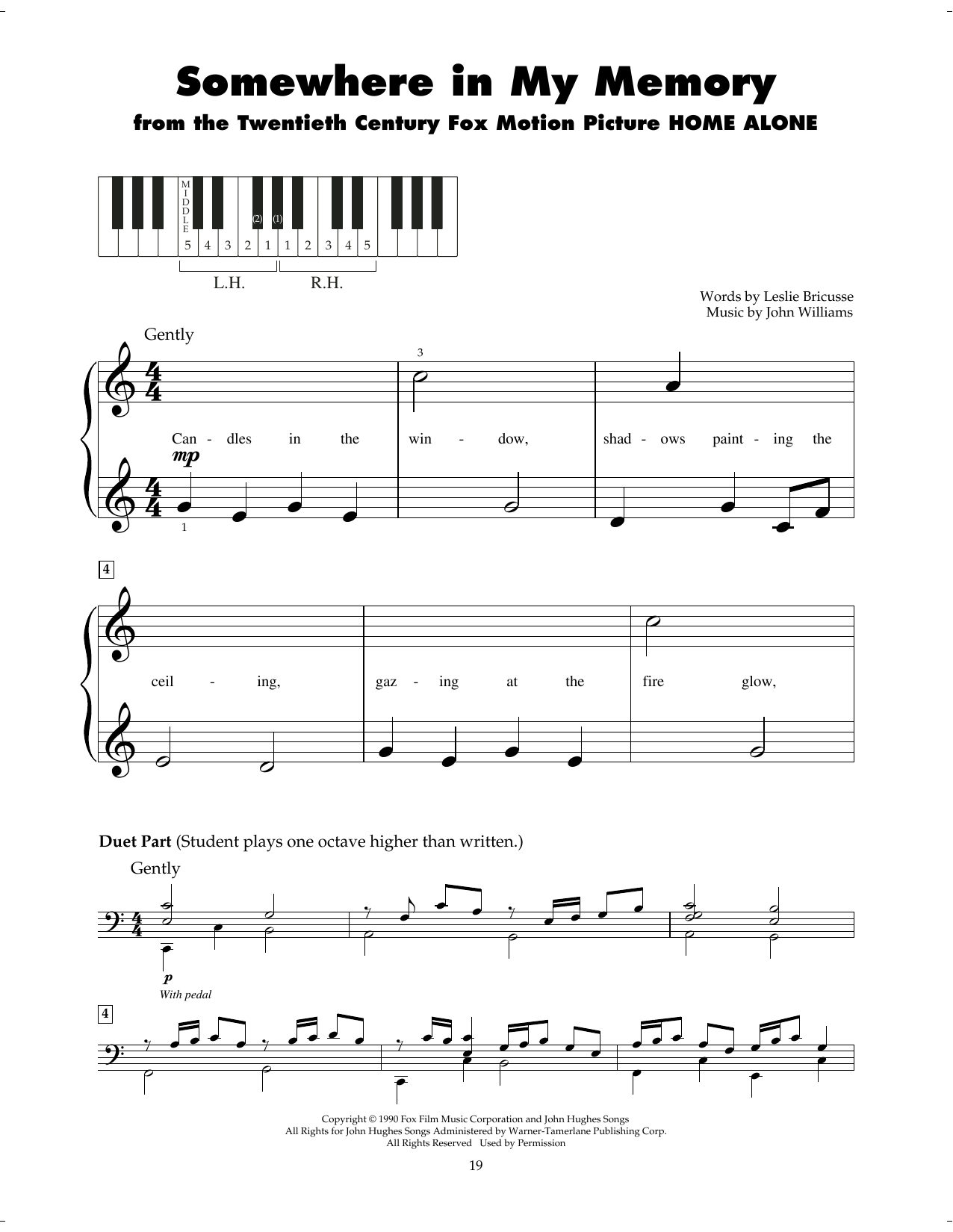 Produktgalerie: Seite 1 von 1 Somewhere In My Memory (from Home Alone), John Williams, Klavier