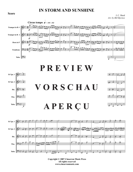 Produktgalerie: Seite 2 von 14 In Storm and Sunshine March , , (Blechbläserquintett)