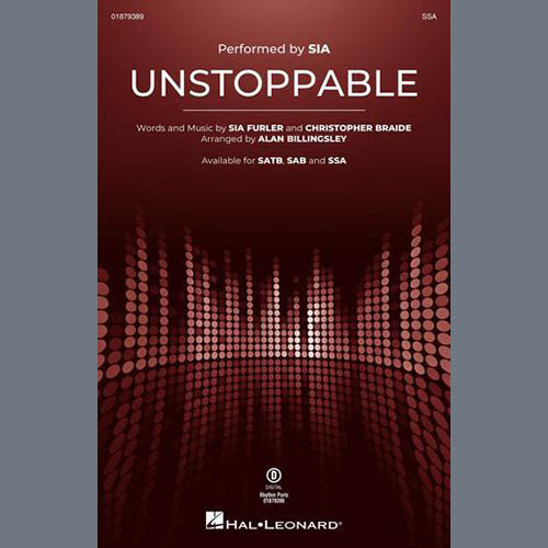 Produktbild zu: Unstoppable (arr. Alan Billingsley)