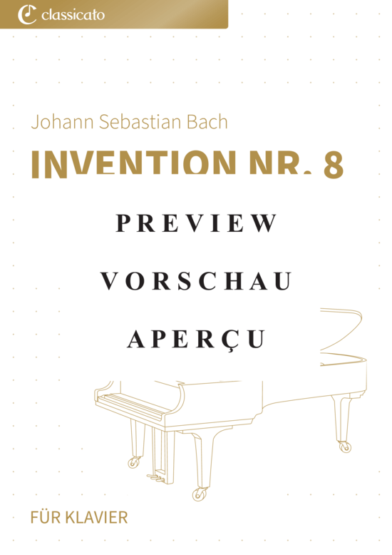 Product gallery: Page 2 of 5 Invention Nr. 8 - BWV 779 , , Piano Solo