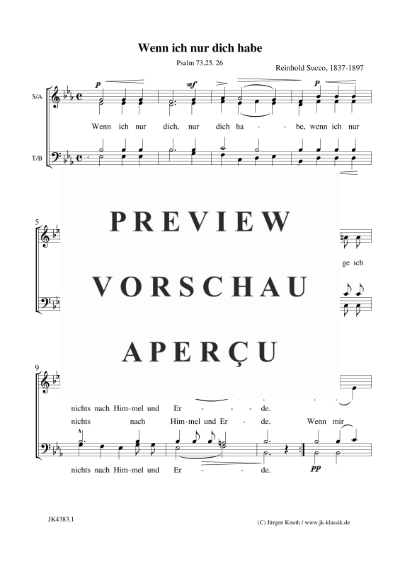 Produktgalerie: Seite 1 von 4 Wenn ich nur dich habe, , Gemischter Chor