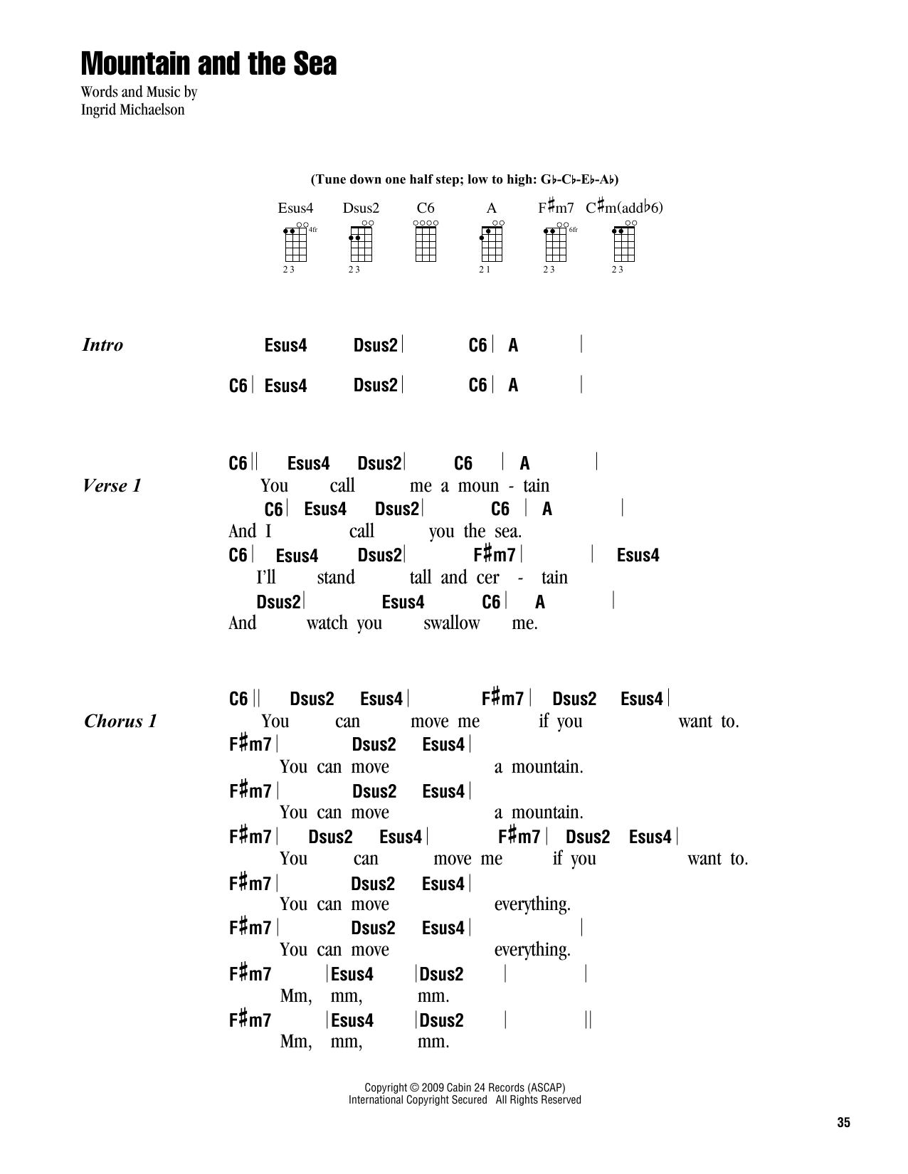 Product gallery: Page 1 of 1 Mountain And The Sea, Ingrid Michaelson
