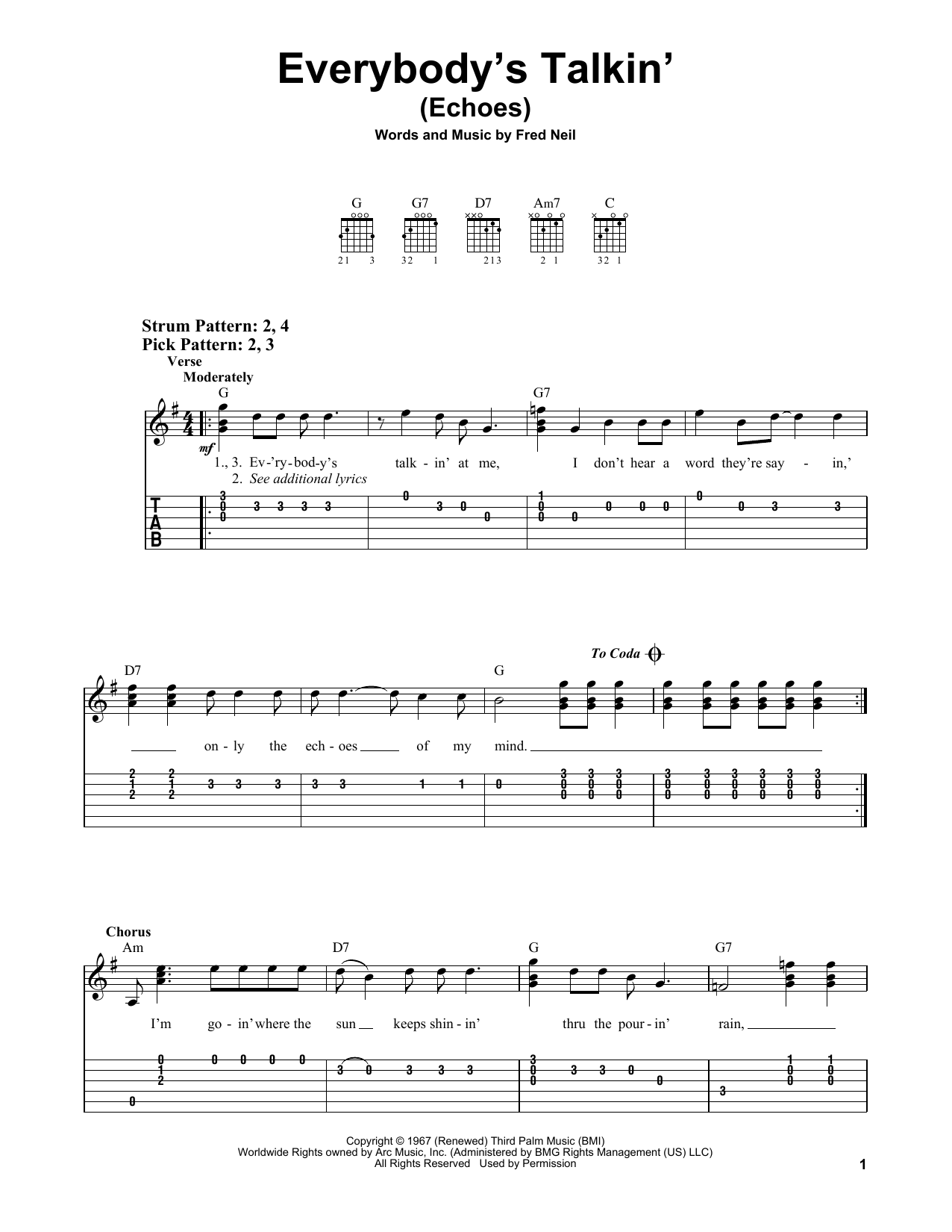 Produktbild zu: Everybody's Talkin' (Echoes)
