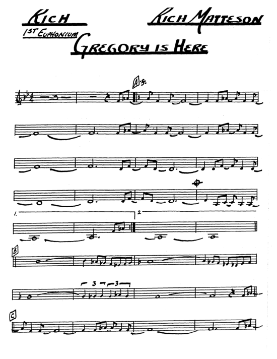 gallery: Gregory is Here , , (Brass Band 3x Euphonium, 3x Tuba + Rhythmusgruppe)