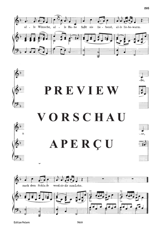 gallery: Wiegenlied (Lullaby) , ,  D.498 Schlafe, schlafe, holder süsser Knabe (Gesang tief + Klavier)