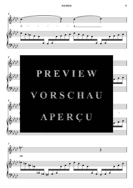 Produktgalerie: Seite 6 von 11 Impressionen nach Ave Maria, , Gesang und Klavier