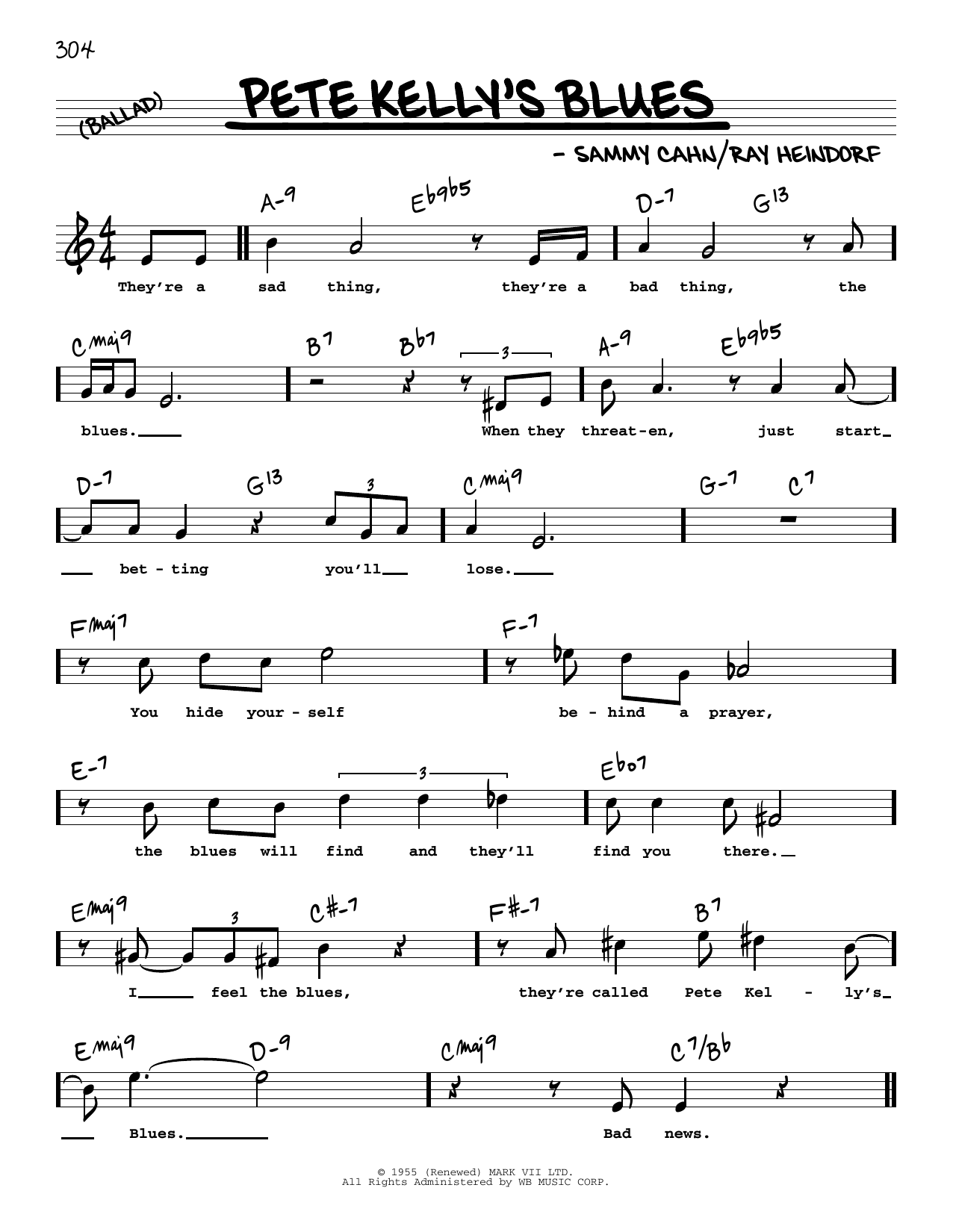 Produktbild zu: Pete Kelly's Blues (High Voice)